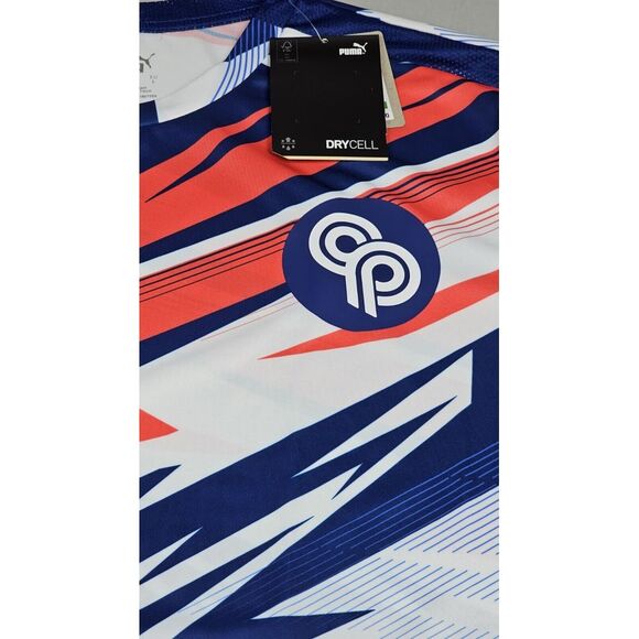 PUMA Christian Pulisic Soccer Jersey Mens XL. CP10 Signature Geometric Pattern. - Picture 2 of 6